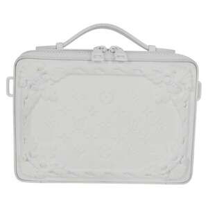 Louis Vuitton Monogram LV Ornament Soft Trunk Shoulder Bag White